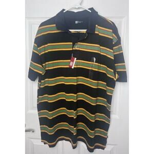 GAP Polo Shirt Men's XL Classic Fit Stripe Multicolor Short Sleeve Polo